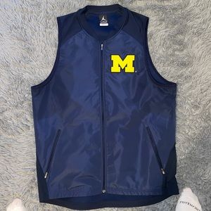 University of Michigan full-zip vest.
